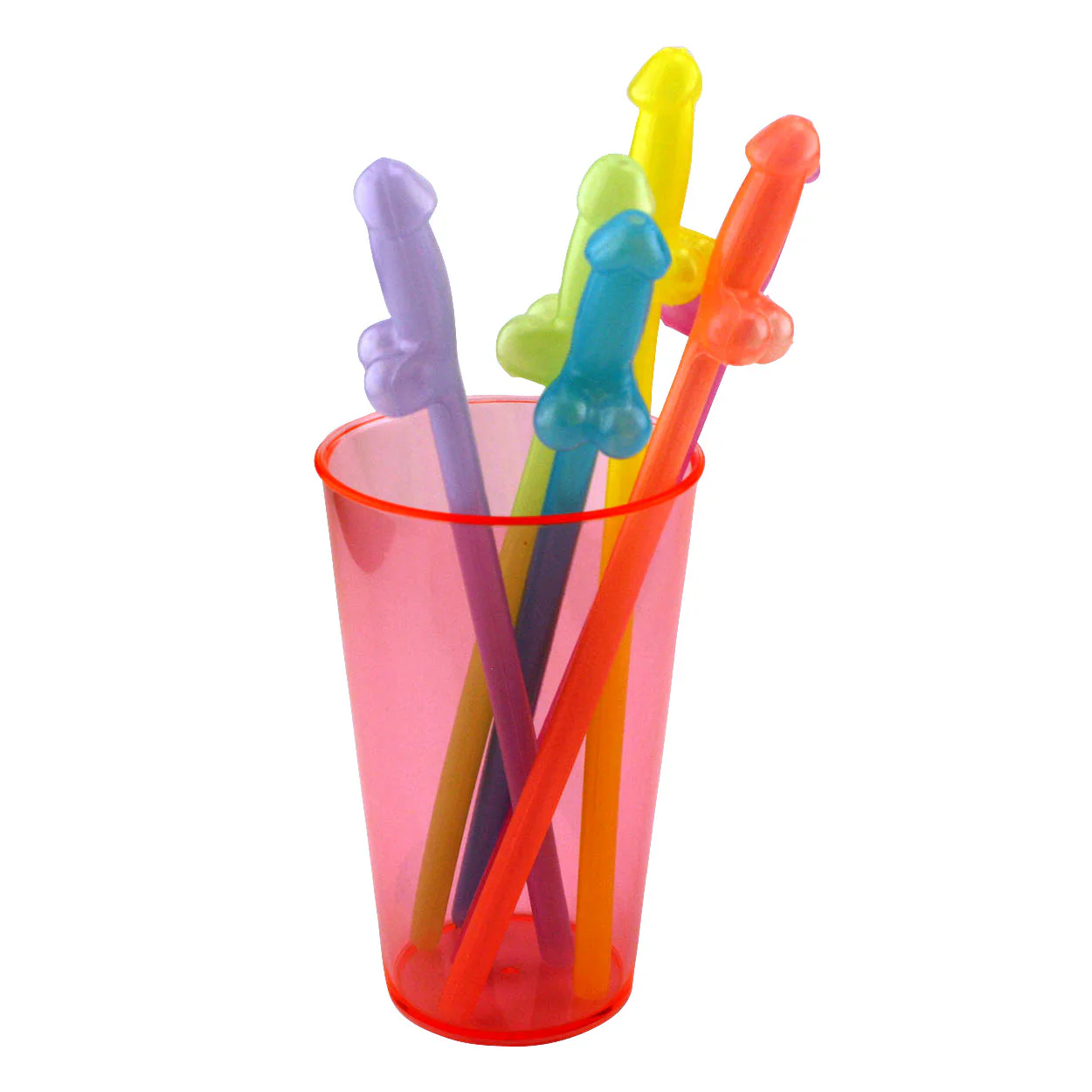 Rainbow Glowing Penis Straws - Image 3